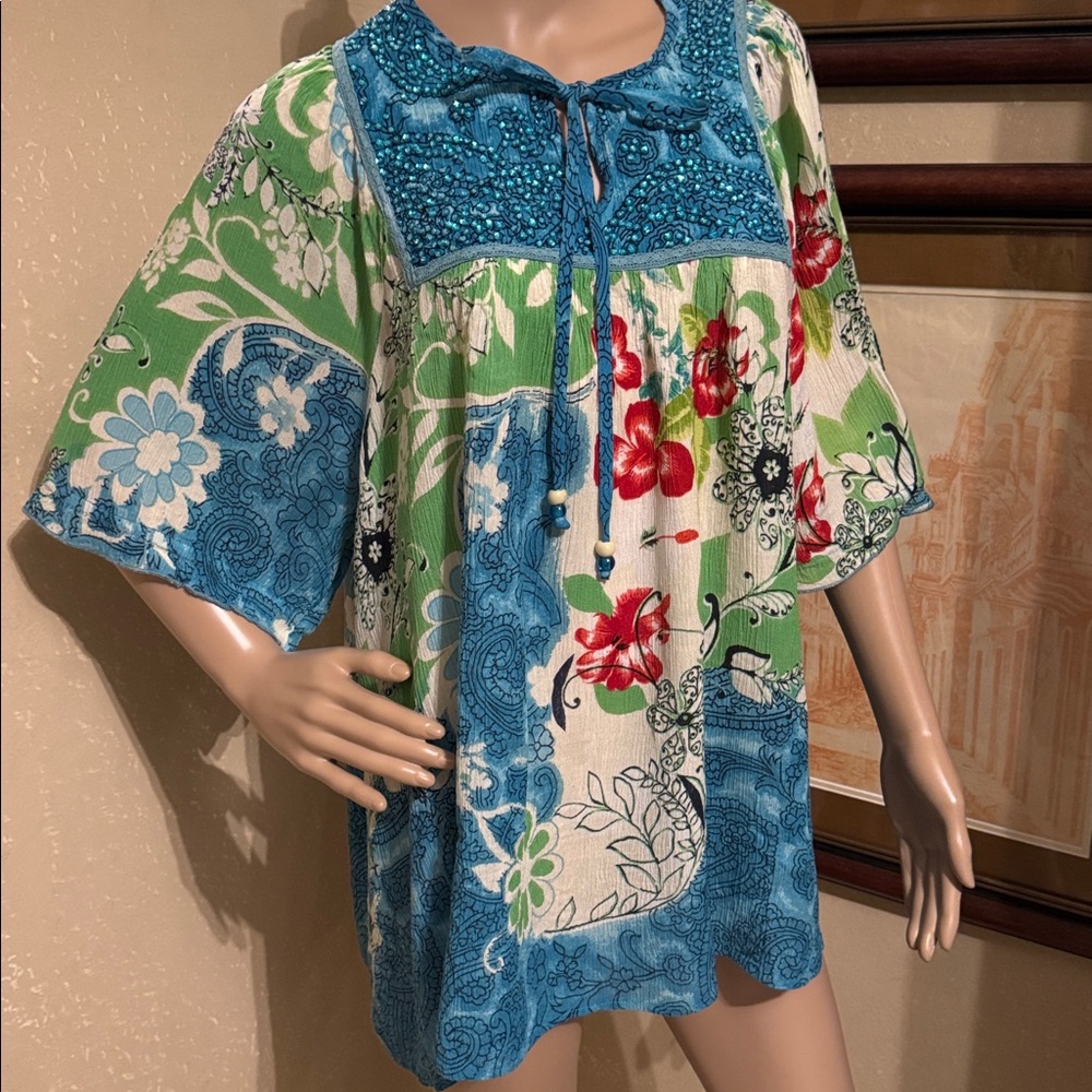 Dress Barn Bling Sequin Top sz 3X